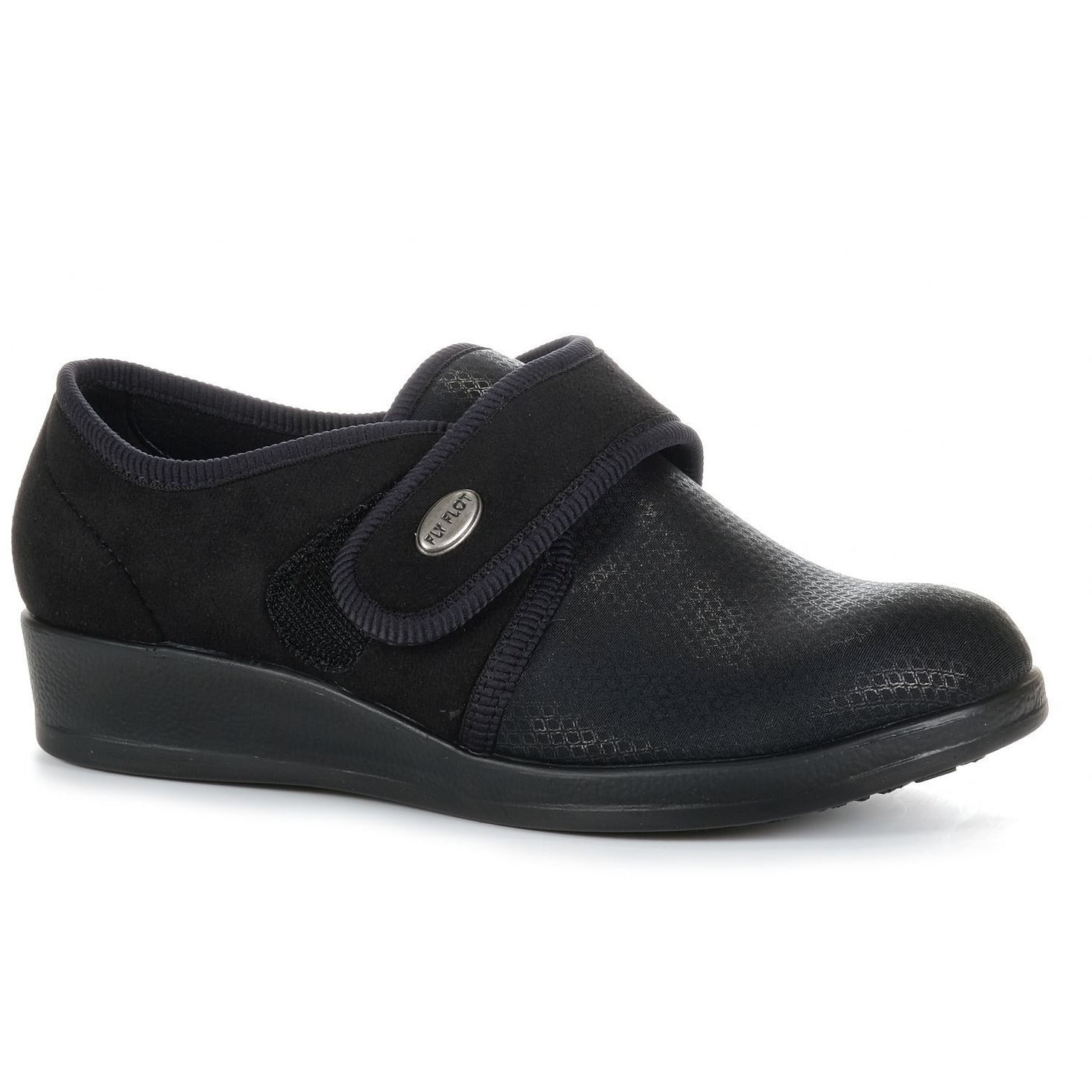 FLY FLOT Shoes Women's 38 Blue Wedge Comfort Clogs... - Depop